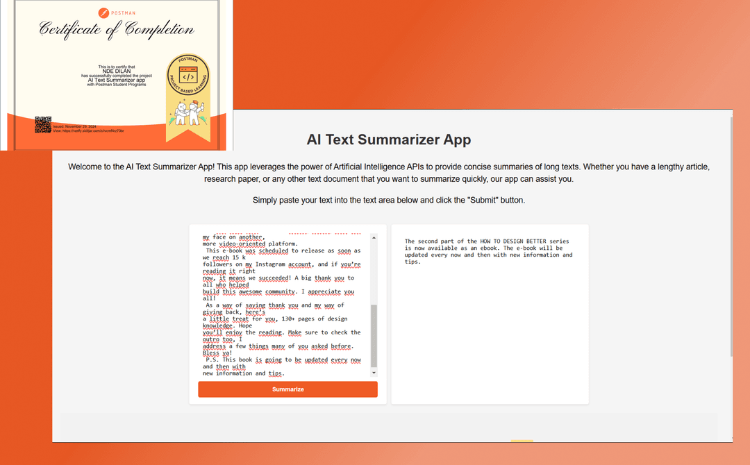 AI Summarizer App